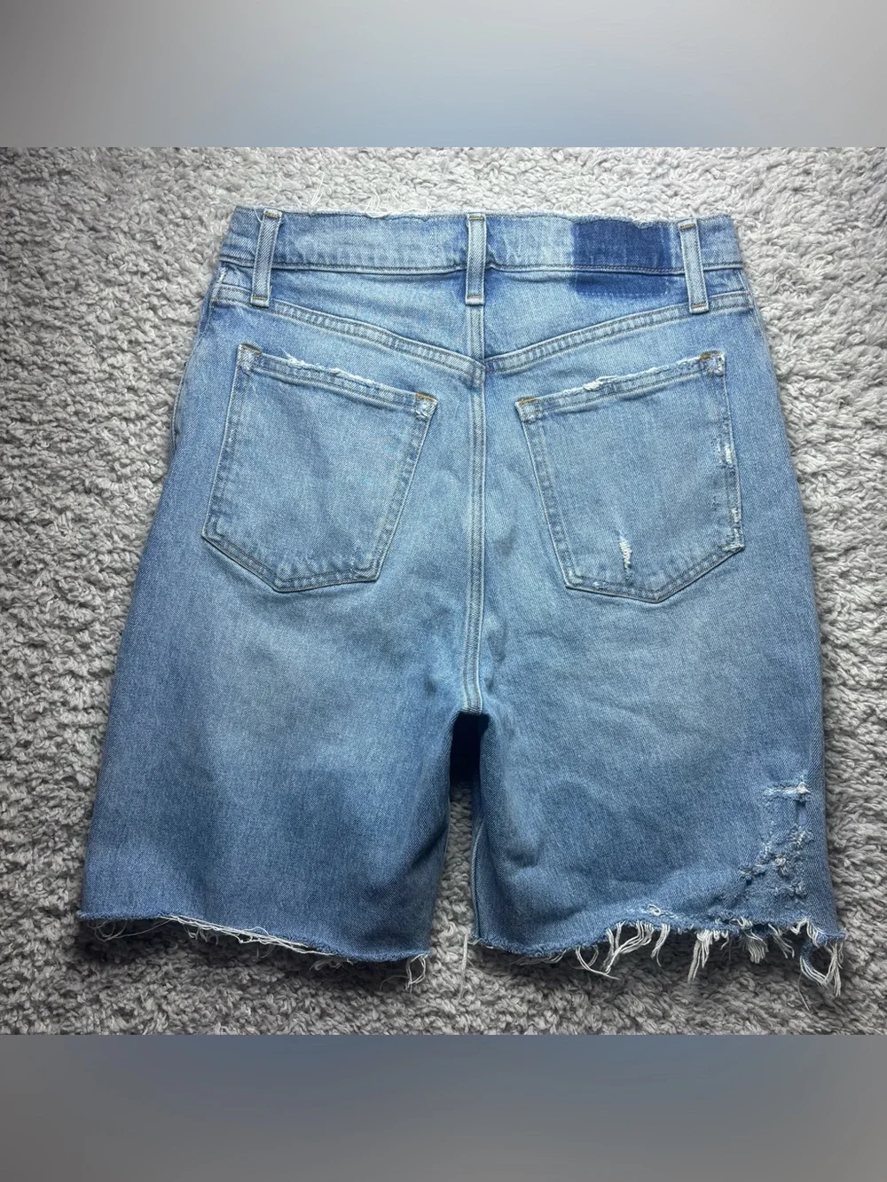 ABERCROMBIE AND FITCH Shorts Womens 29 JORTS High Rise Raw Hem Distressed Grunge